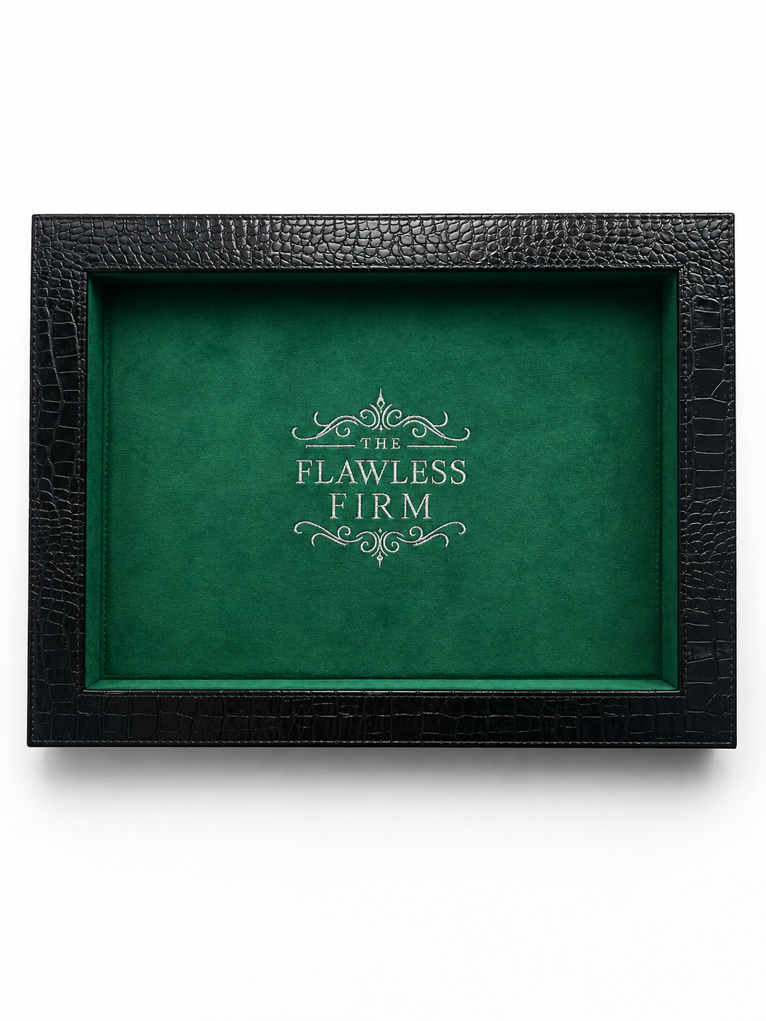 Bespoke Crocodile Leather Jewellery Tray