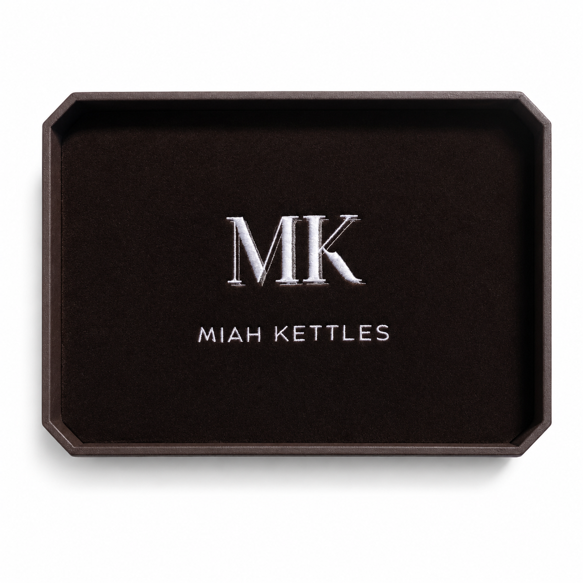 Bespoke luxury jewellery display tray with custom velvet or leather finish